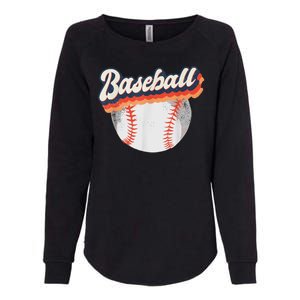 Baseball Sport Retro Womens California Wash Sweatshirt