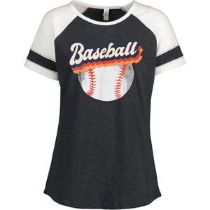 Baseball Sport Retro Enza Ladies Jersey Colorblock Tee