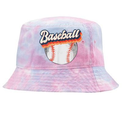 Baseball Sport Retro Tie-Dyed Bucket Hat