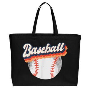 Baseball Sport Retro Cotton Canvas Jumbo Tote