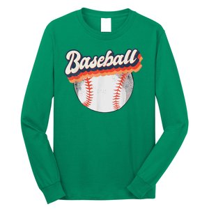 Baseball Sport Retro Long Sleeve Shirt