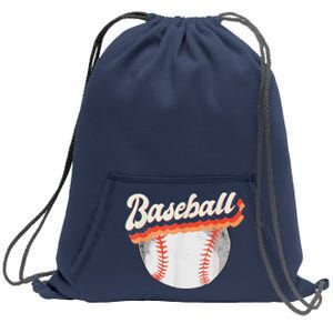 Baseball Sport Retro Sweatshirt Cinch Pack Bag