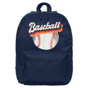 Baseball Sport Retro 16 in Basic Backpack