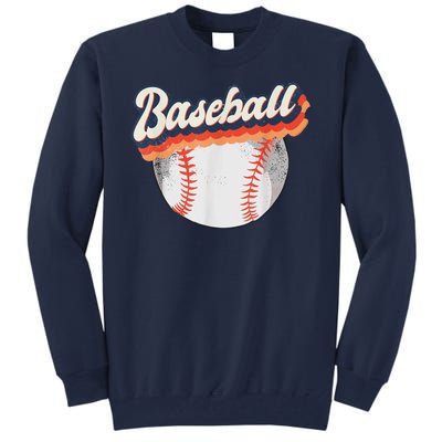 Baseball Sport Retro Tall Sweatshirt