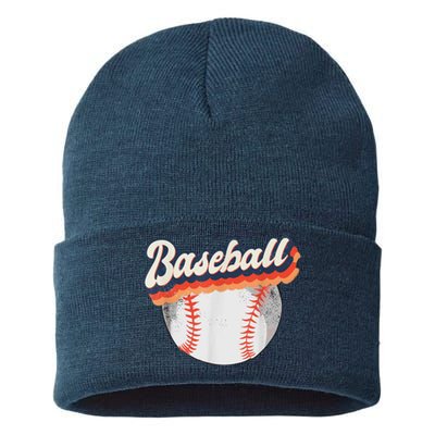 Baseball Sport Retro Sustainable Knit Beanie