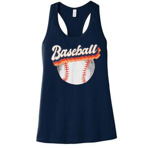 Baseball Sport Retro Women's Racerback Tank