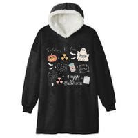 Boo Spooky Rad Tech Halloween Xray Fall Autumn Nurse Hooded Wearable Blanket