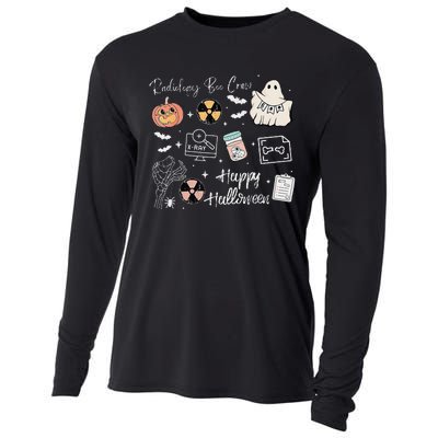 Boo Spooky Rad Tech Halloween Xray Fall Autumn Nurse Cooling Performance Long Sleeve Crew