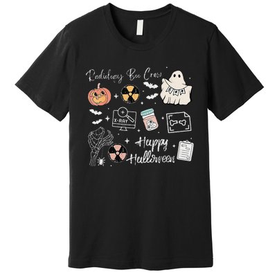 Boo Spooky Rad Tech Halloween Xray Fall Autumn Nurse Premium T-Shirt