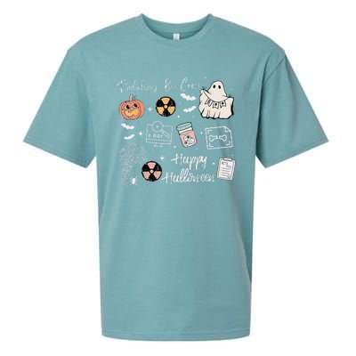 Boo Spooky Rad Tech Halloween Xray Fall Autumn Nurse Sueded Cloud Jersey T-Shirt