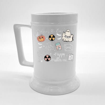 Boo Spooky Rad Tech Halloween Xray Fall Autumn Nurse Beer Stein