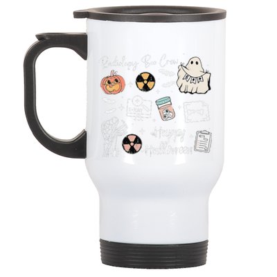 Boo Spooky Rad Tech Halloween Xray Fall Autumn Nurse Stainless Steel Travel Mug