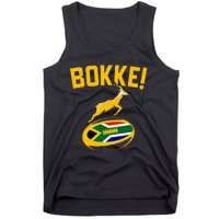 Bokke! Springbok Rugby South African Flag Tank Top