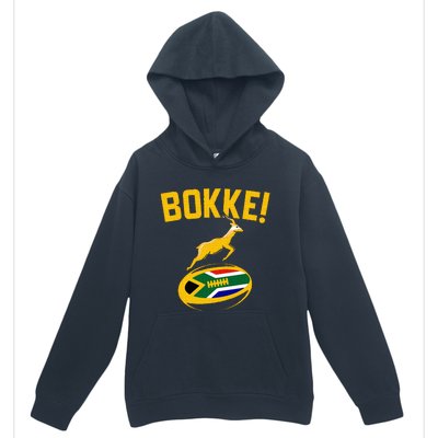 Bokke! Springbok Rugby South African Flag Urban Pullover Hoodie