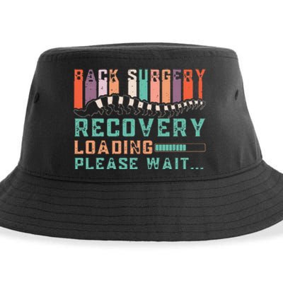 Back Surgery Recovery Funny Spinal Fusion Get Well Soon Sustainable Bucket Hat