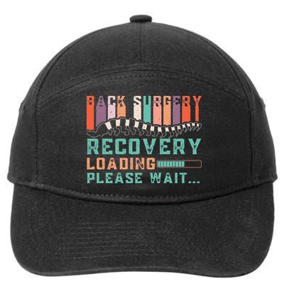 Back Surgery Recovery Funny Spinal Fusion Get Well Soon 7-Panel Snapback Hat