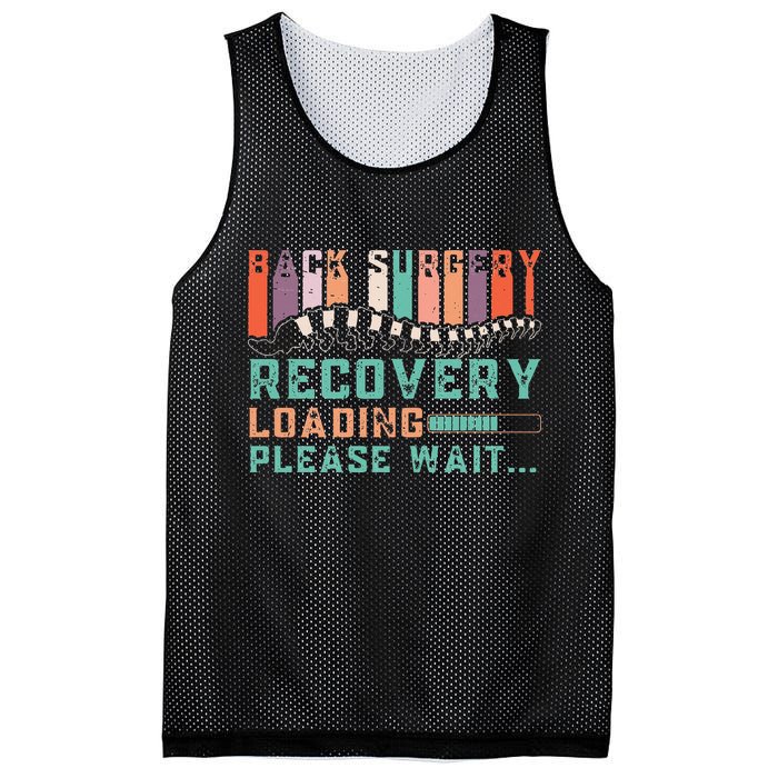 Back Surgery Recovery Funny Spinal Fusion Get Well Soon Mesh Reversible Basketball Jersey Tank