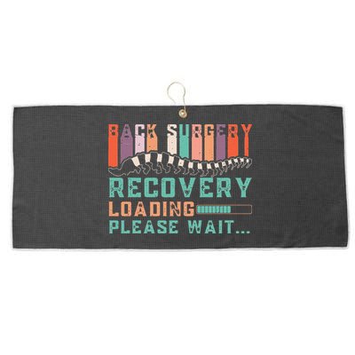 Back Surgery Recovery Funny Spinal Fusion Get Well Soon Large Microfiber Waffle Golf Towel