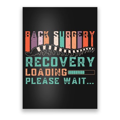 Back Surgery Recovery Funny Spinal Fusion Get Well Soon Poster
