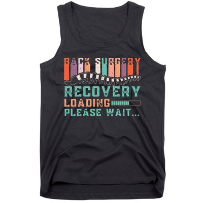 Back Surgery Recovery Funny Spinal Fusion Get Well Soon Tank Top