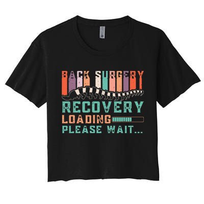 Back Surgery Recovery Funny Spinal Fusion Get Well Soon Crop Top