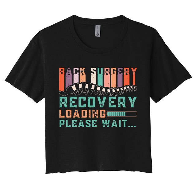 Back Surgery Recovery Funny Spinal Fusion Get Well Soon Crop Top