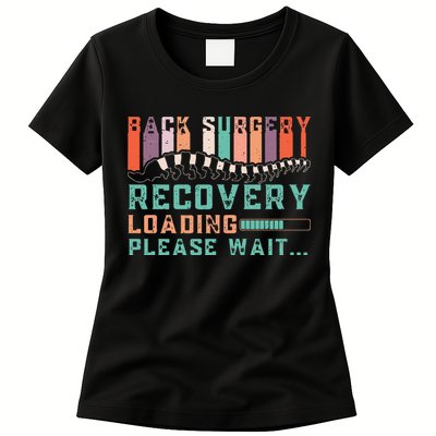 Back Surgery Recovery Funny Spinal Fusion Get Well Soon Womens T-Shirt