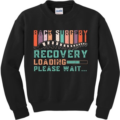 Back Surgery Recovery Funny Spinal Fusion Get Well Soon Kids Sweatshirt