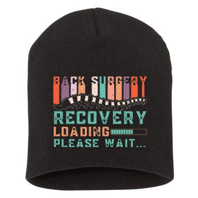 Back Surgery Recovery Funny Spinal Fusion Get Well Soon Short Acrylic Beanie