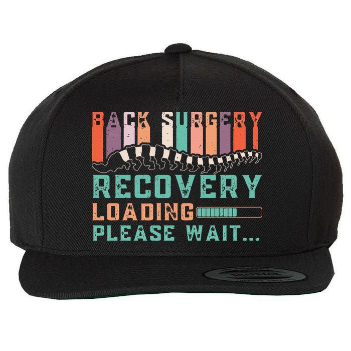 Back Surgery Recovery Funny Spinal Fusion Get Well Soon Wool Snapback Cap