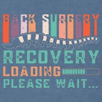 Back Surgery Recovery Funny Spinal Fusion Get Well Soon Garment-Dyed Sweatshirt