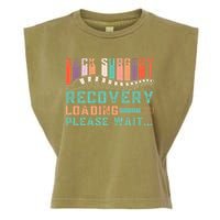 Back Surgery Recovery Funny Spinal Fusion Get Well Soon Garment-Dyed Women's Muscle Tee