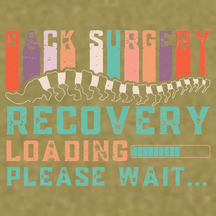 Back Surgery Recovery Funny Spinal Fusion Get Well Soon Garment-Dyed Women's Muscle Tee