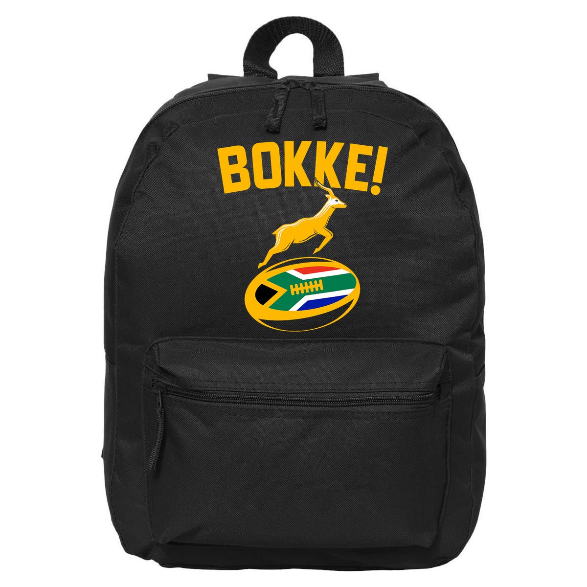 Bokke! Springbok Rugby South African Flag 16 in Basic Backpack