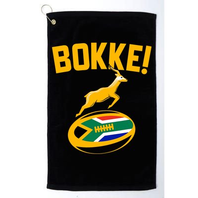 Bokke! Springbok Rugby South African Flag Golf Towel