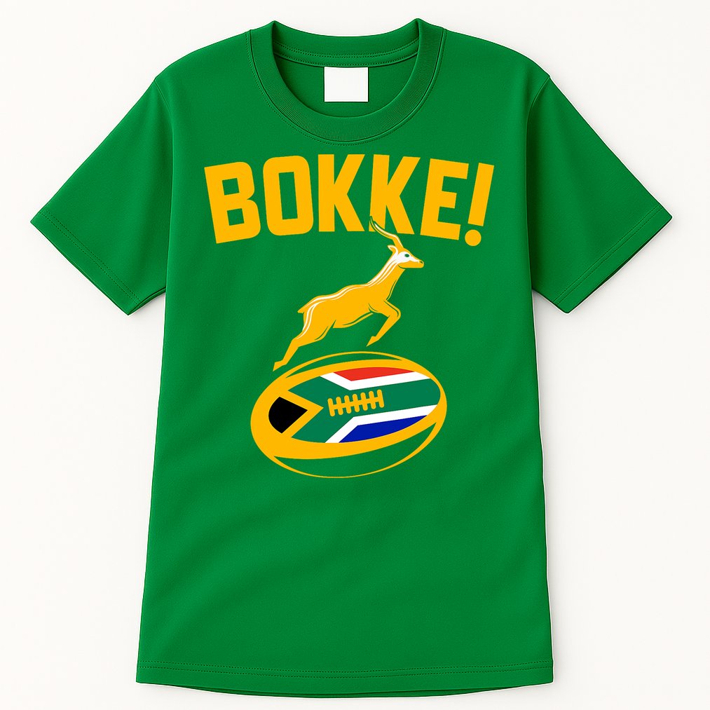 Bokke! Springbok Rugby South African Flag Tall T-Shirt