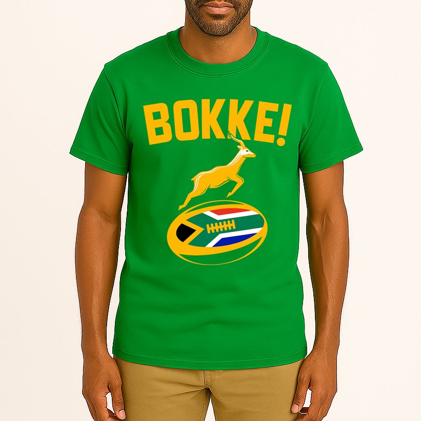 Bokke! Springbok Rugby South African Flag Tall T-Shirt