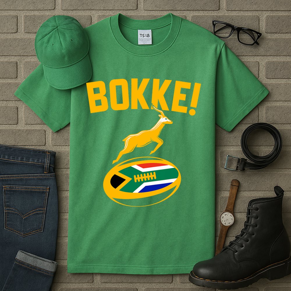 Bokke! Springbok Rugby South African Flag Tall T-Shirt