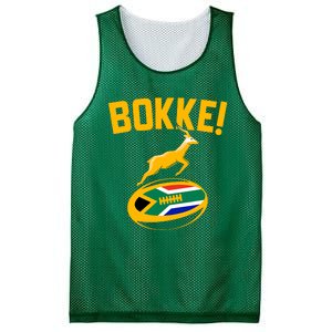 Bokke! Springbok Rugby South African Flag Mesh Reversible Basketball Jersey Tank