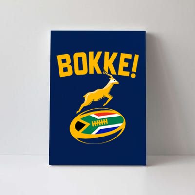 Bokke! Springbok Rugby South African Flag Canvas