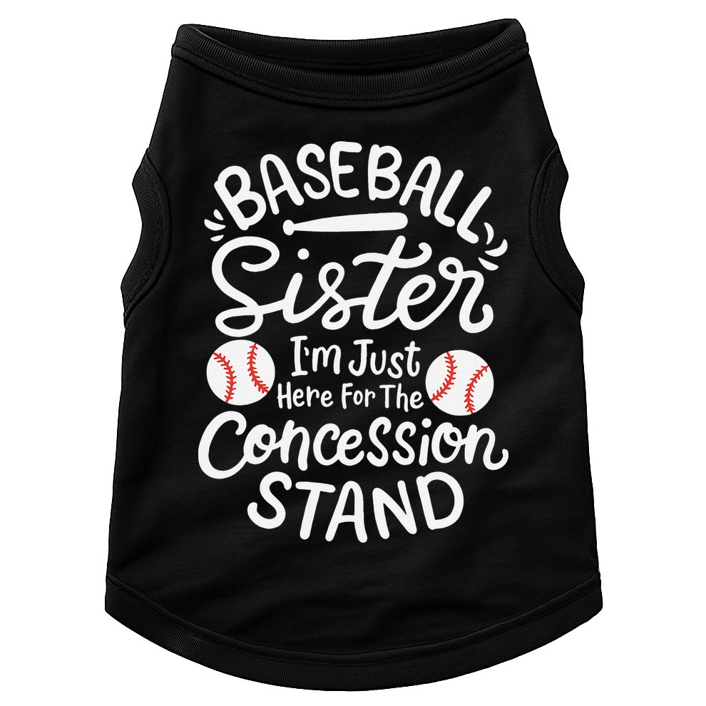 Baseball Sister Retro Big Sister Baseball For  Softball Doggie Tank