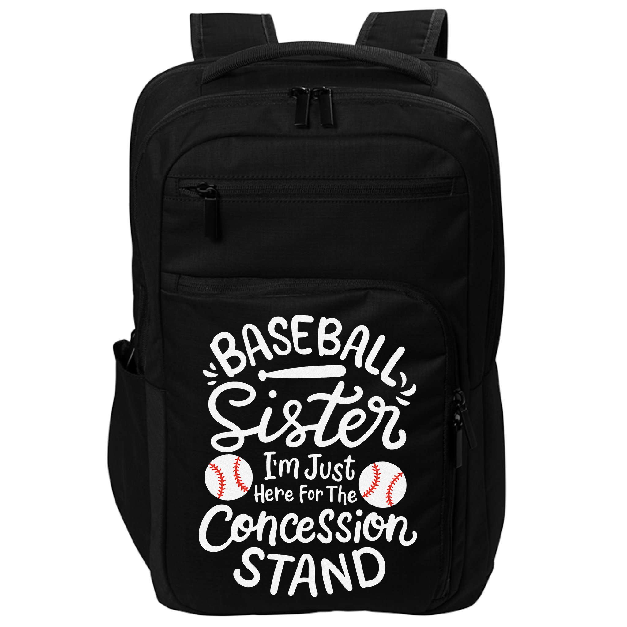 Baseball Sister Retro Big Sister Baseball For  Softball Impact Tech Backpack