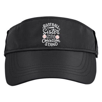 Baseball Sister Retro Big Sister Baseball For  Softball Adult Drive Performance Visor