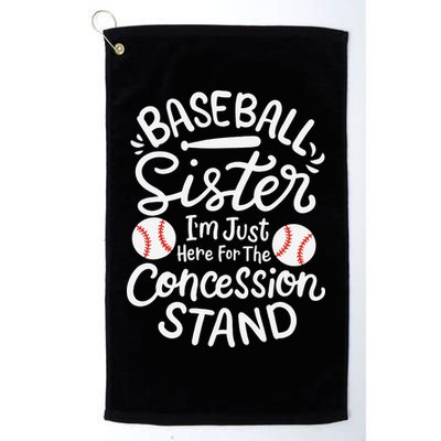Baseball Sister Retro Big Sister Baseball For  Softball Golf Towel