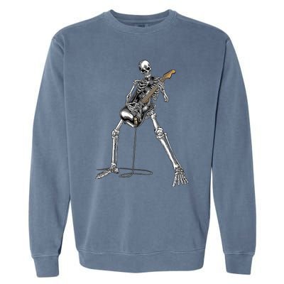 Band S Rock And Roll Guitar T S For Men Band Tee Garment-Dyed Sweatshirt