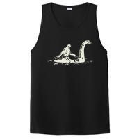 Bigfoot Sasquatch Riding The Loch Ness Monster PosiCharge Competitor Tank