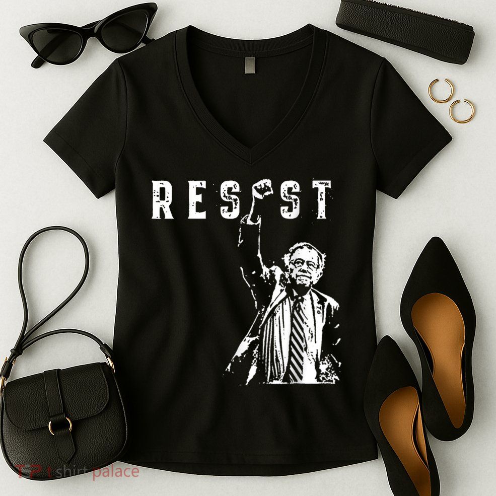 Bernie Sanders Rage Against The Machine Women's V-Neck T-Shirt