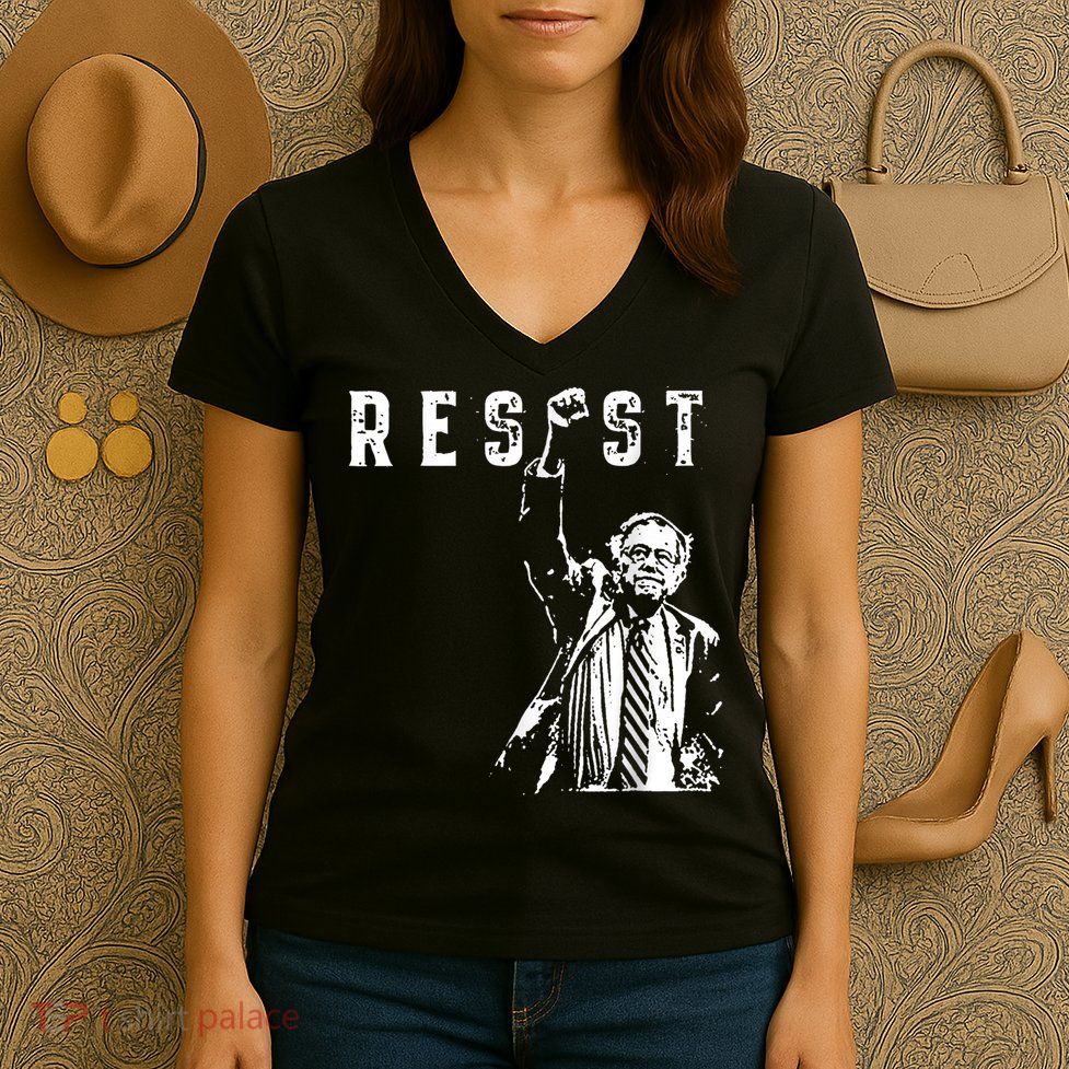 Bernie Sanders Rage Against The Machine Women's V-Neck T-Shirt