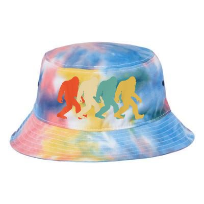 Bigfoot Silhouette Retro Pop Art Sasquatch Graphic Tie Dye Newport Bucket Hat