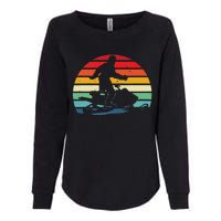 Bigfoot Snowmobile Riding Sasquatch Snowmobiling Racing Womens California Wash Sweatshirt